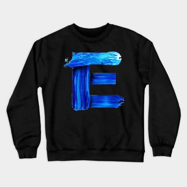 E Crewneck Sweatshirt by TeeTrendz